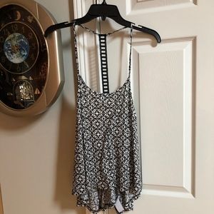 Open back tank top